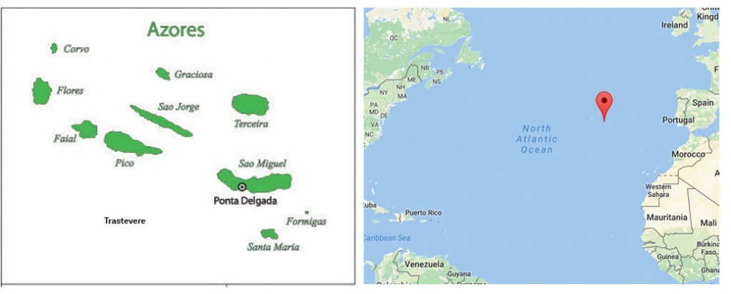azores tourist map